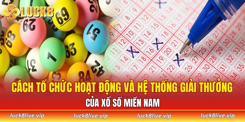 Cách tổ chức hoạt động và hệ thống giải thưởng của xổ số miền Nam